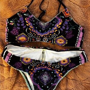 Reversible Colorful Patterned bikini Set, from Cupshe, never worn, tags still on